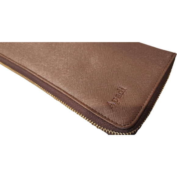 Apadi Brown Clutch Zipper Wallet Organizer - Picture 6 of 13